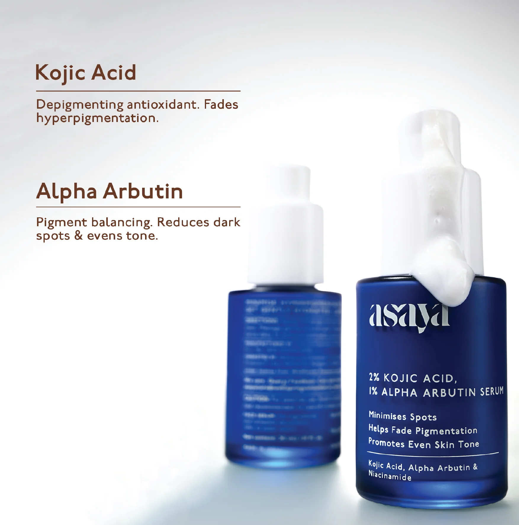 2% Kojic Acid & 1% Alpha Arbutin Serum - Image 3
